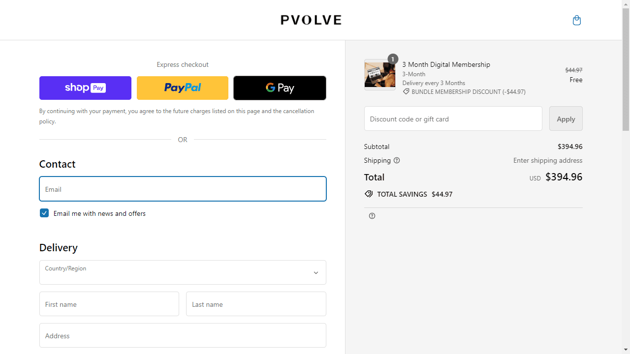 How to apply Pvolve coupon code